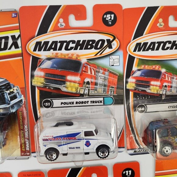 Matchbox Emergency Vehicle Diecast Car Lot Armored Police Truck SWAT +more New - Picture 8 of 12